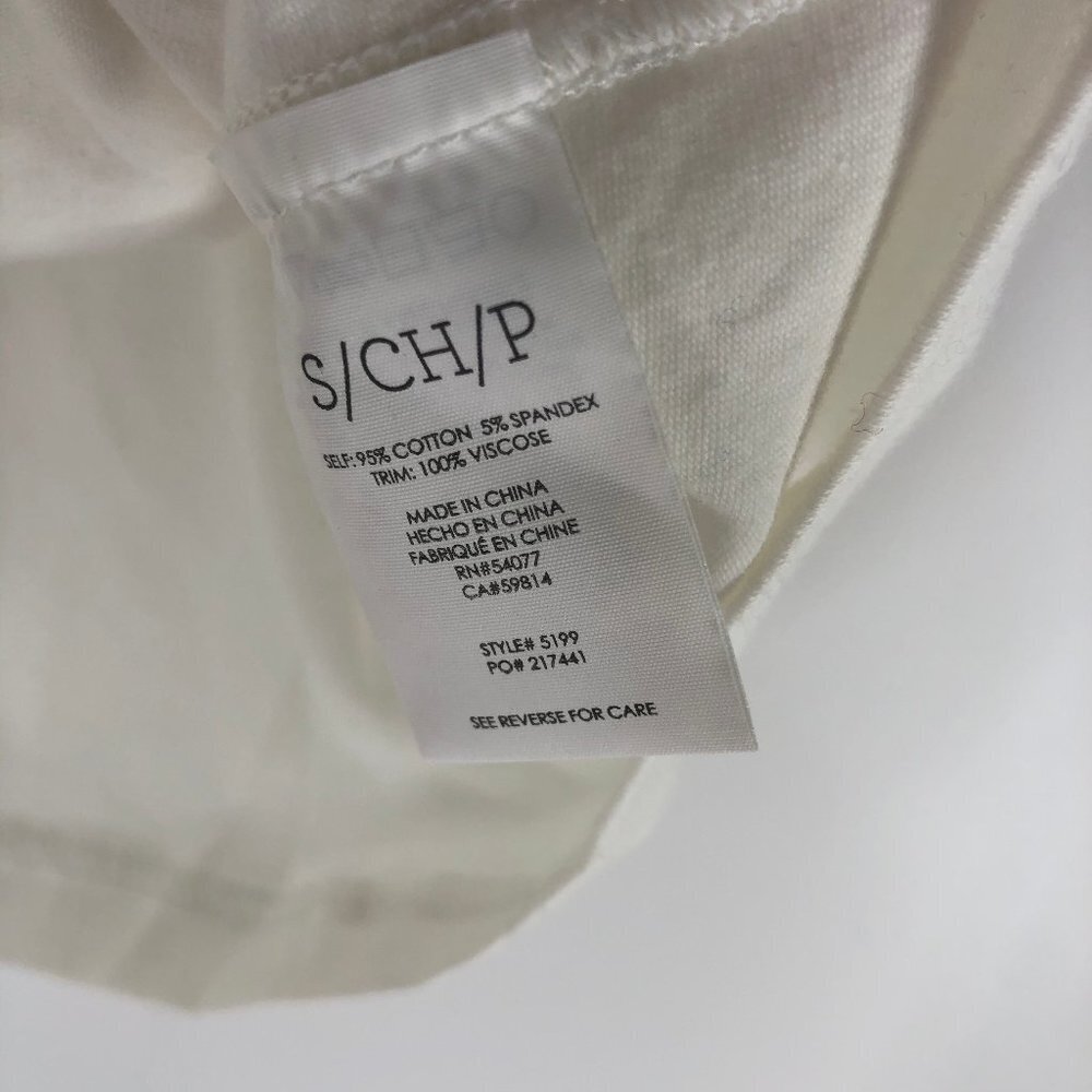 Cabi Topspin Tee Black White Ruffle Sleeve Tank S - Picture 5 of 7